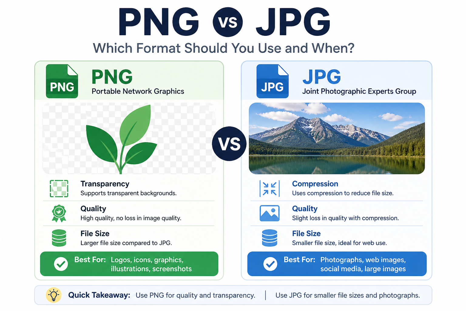 PNG vs JPG: Which Format Should You Use and When?