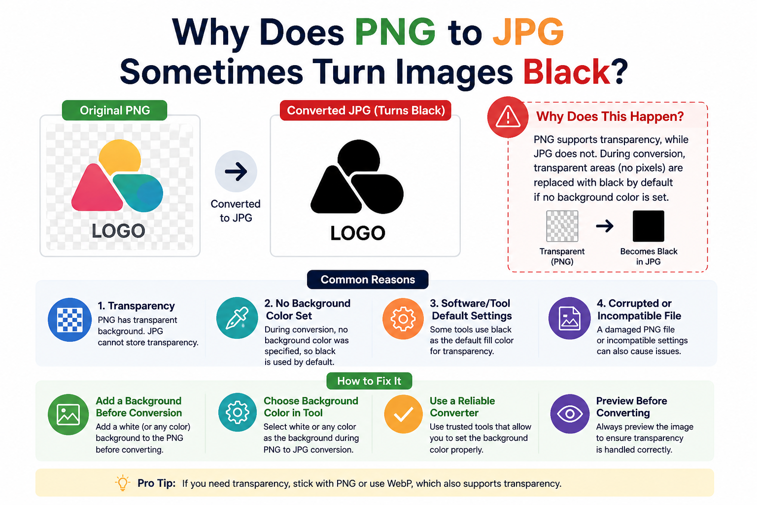 Why Does PNG to JPG Sometimes Turn Images Black? (And How to Fix It)